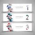 Set of banner templates.Vector illustration.