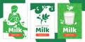 Organic lactose free milk banners