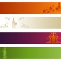 Set of Banners: Wine Theme