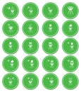 Set of barbecue icons Royalty Free Stock Photo