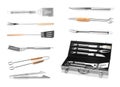 Set with barbecue utensils