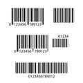 Set of Barcode icons,isolated on white background