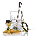 Set of bartender tools. Cooking utensils Royalty Free Stock Photo