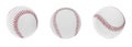 Set with baseball balls on white background. Banner design Royalty Free Stock Photo
