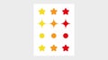 Set of basic elements. Vector image of stickers on a light background.