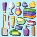 Set of Bath Accessories Royalty Free Stock Photo