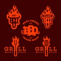 Bbq grill logos