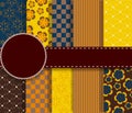 Set of beaautiful vector paper for scrapbook Royalty Free Stock Photo