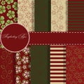 Set of beaautiful vector paper for scrapbook