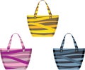 Set of beach bags