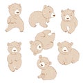 Set of bears