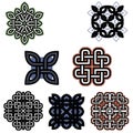 Set of beautiful Celtic patterns Royalty Free Stock Photo