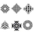 Set of beautiful Celtic patterns Royalty Free Stock Photo