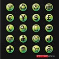 Set of beautiful icons for web design. EPS 10