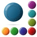 Set of beautiful multicolored buttons for your website design. Royalty Free Stock Photo