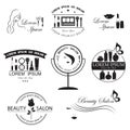 Set of beauty logo templates Royalty Free Stock Photo