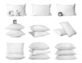 Set with bed pillows Royalty Free Stock Photo