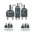 Set - beer brewery elements, icons, logos. Vector Royalty Free Stock Photo