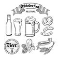 Set beer oktoberfest