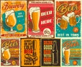 Set of beer poster