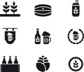 Set of beer related icons