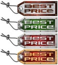 Set Best Price Tags - 4 Items Royalty Free Stock Photo