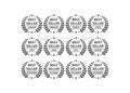 Set of best seller of the month award medal. Vector logo icon template Royalty Free Stock Photo