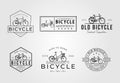 set of bicycle or bike logo vector illustration design