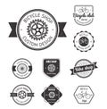 Set of bicycle shop logo Royalty Free Stock Photo