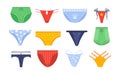Set of bikini swimwears