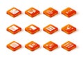 Set Binary code, Artificial intelligence AI, Web developer programming, Computer monitor, Server, Data, Neural network Royalty Free Stock Photo