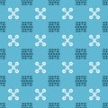 Set Binary code and Drone flying on seamless pattern Royalty Free Stock Photo