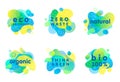 Set of bio,eco,organic,natural stickers and logos Royalty Free Stock Photo