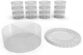 Set of Bio Plastic Salad Bowl with Four Areas inside Royalty Free Stock Photo