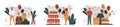 Set of birthday party vector Royalty Free Stock Photo
