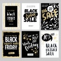 Set of Black Friday mobile sale banners