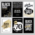 Set of Black Friday mobile sale banners