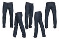 Set of black male jeans