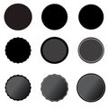 Set black price tags on white background. black starburst sticker, labels, and sunburst. flat style. sunburst badges sign for your