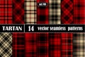 Set Tartan  Plaid  Seamless Pattern Background Royalty Free Stock Photo