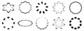 Set of black shape frame icons label background pattern vector illustration art graphic design modern style Royalty Free Stock Photo