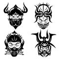 Set black for tattoo designs