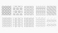 Set of black and white dots patterns,Vector  pattern. Modern stylish texture, Royalty Free Stock Photo
