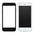 Set of black and white smart phone to present your app, design.