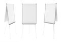 Blank flip chart standing Royalty Free Stock Photo