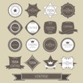 Set of blank retro vintage badges and labels Royalty Free Stock Photo