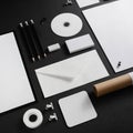 Blank stationery elements Royalty Free Stock Photo