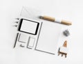 Set of blank stationery Royalty Free Stock Photo