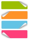 Set of blank stickers Royalty Free Stock Photo