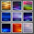 Set of blend abstract color wave Royalty Free Stock Photo